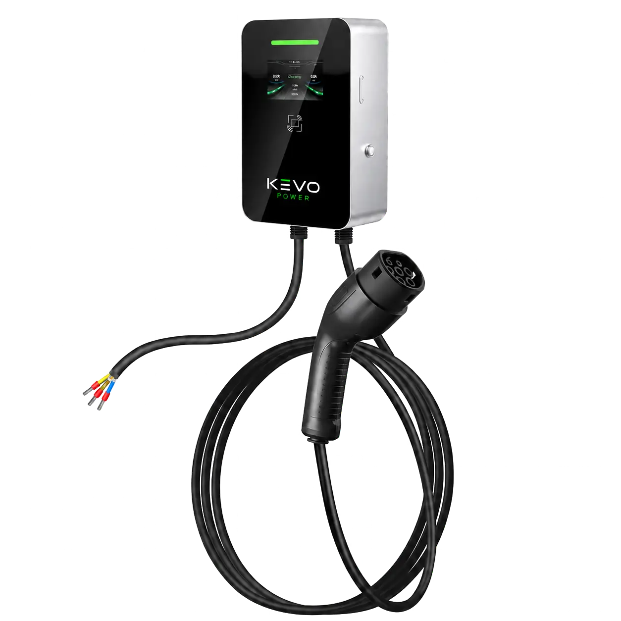 KEVO Power Wallbox AC EV Charger Tethered Cable Version