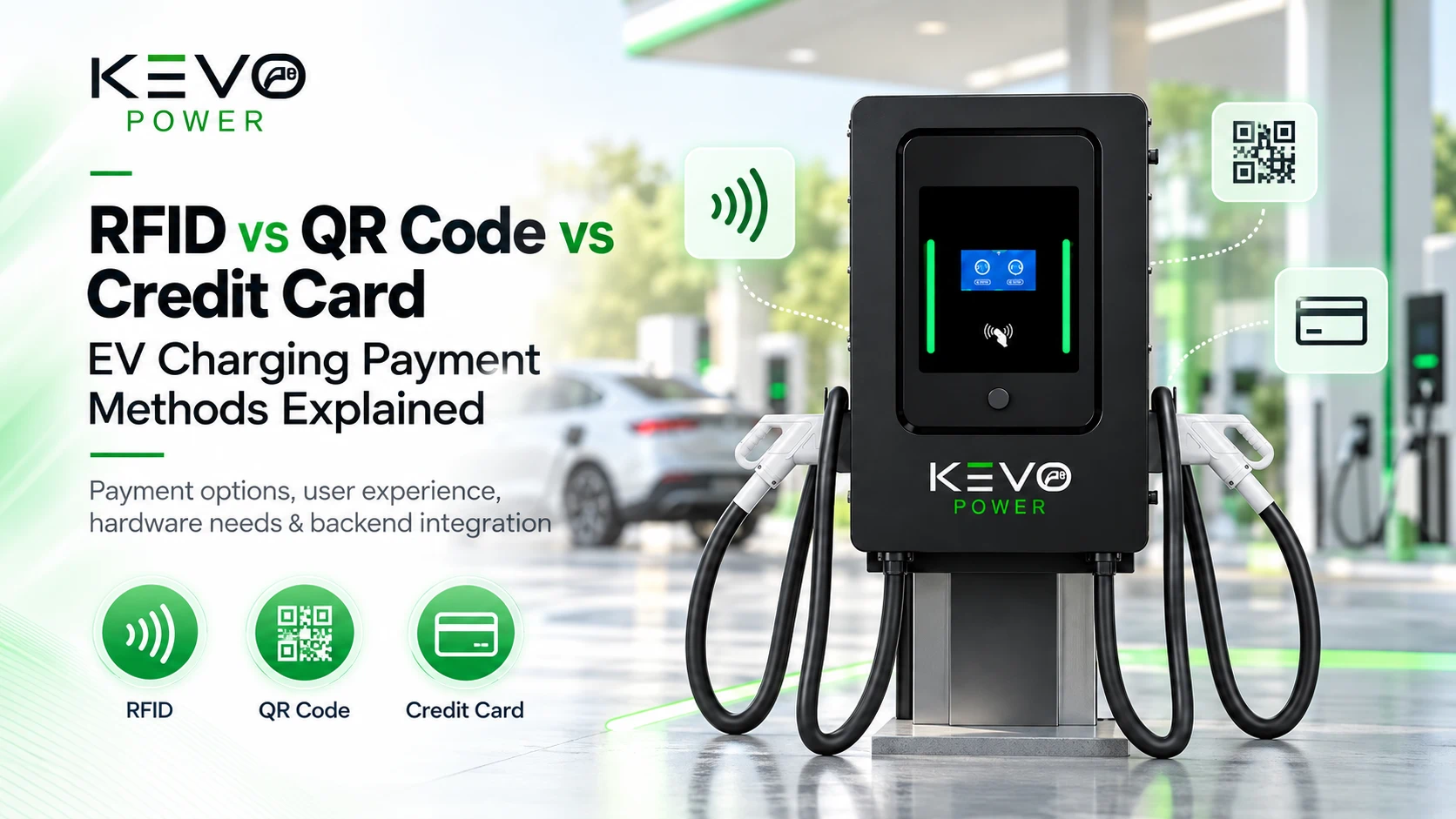 EV charging payment methods: RFID vs QR code vs credit card