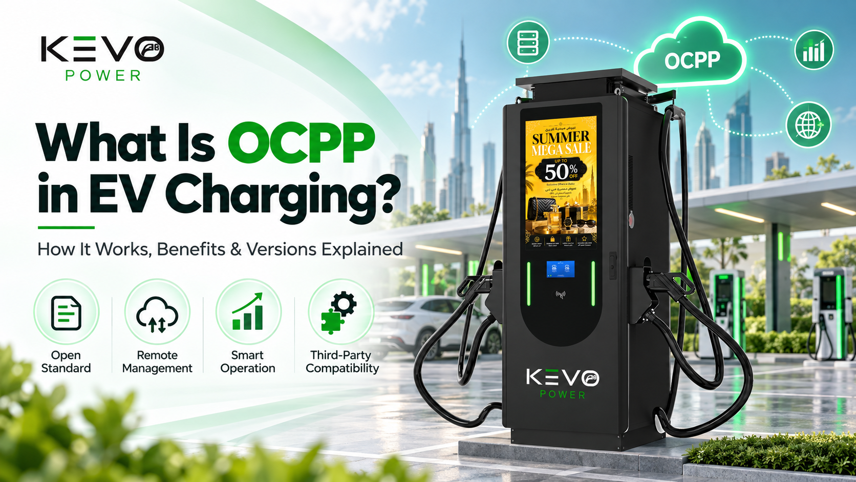 What is OCPP in EV charging with KEVO Power DC Series VI